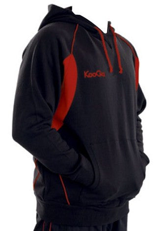 Kooga Rugby Teamwear Hooded Training Top - Navy/Red - Perfect for Rugby Practice & Casual Wear