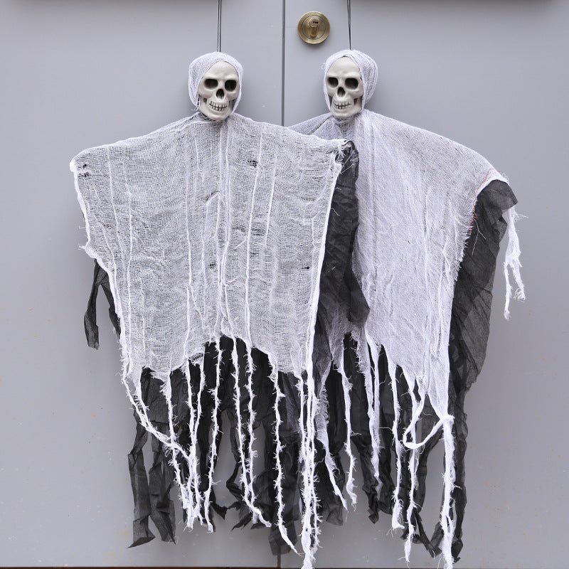 Spooky Halloween Ghost Decorations - Hanging Scary Ghost Ornaments for Indoor & Outdoor Party Decor | Perfect for Halloween Party, Haunted House, and Yard Decorations
