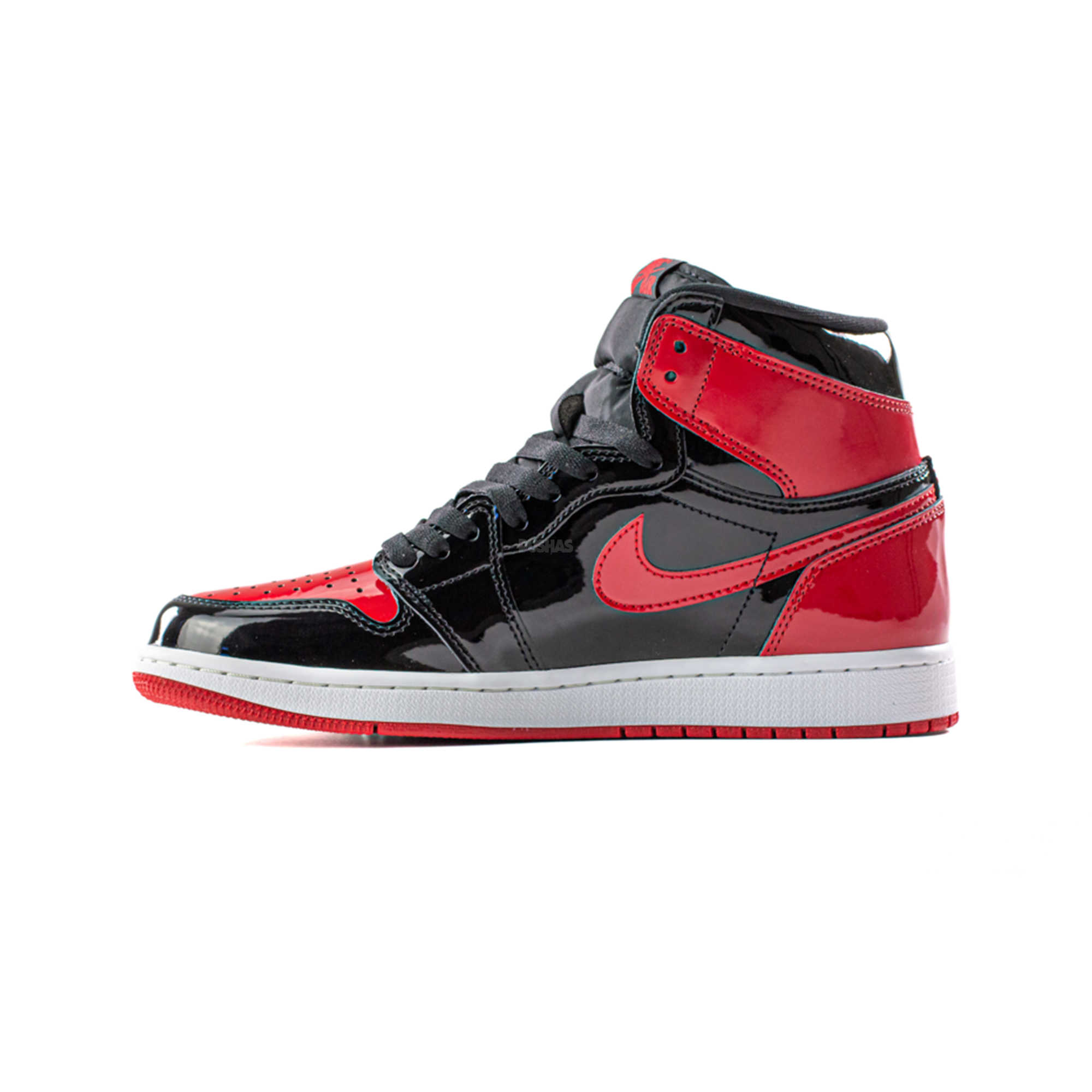 Air Jordan 1 High 'Patent Bred' Basketball Shoes (2021) - Men's Retro Sneakers for Streetwear & Court Performance