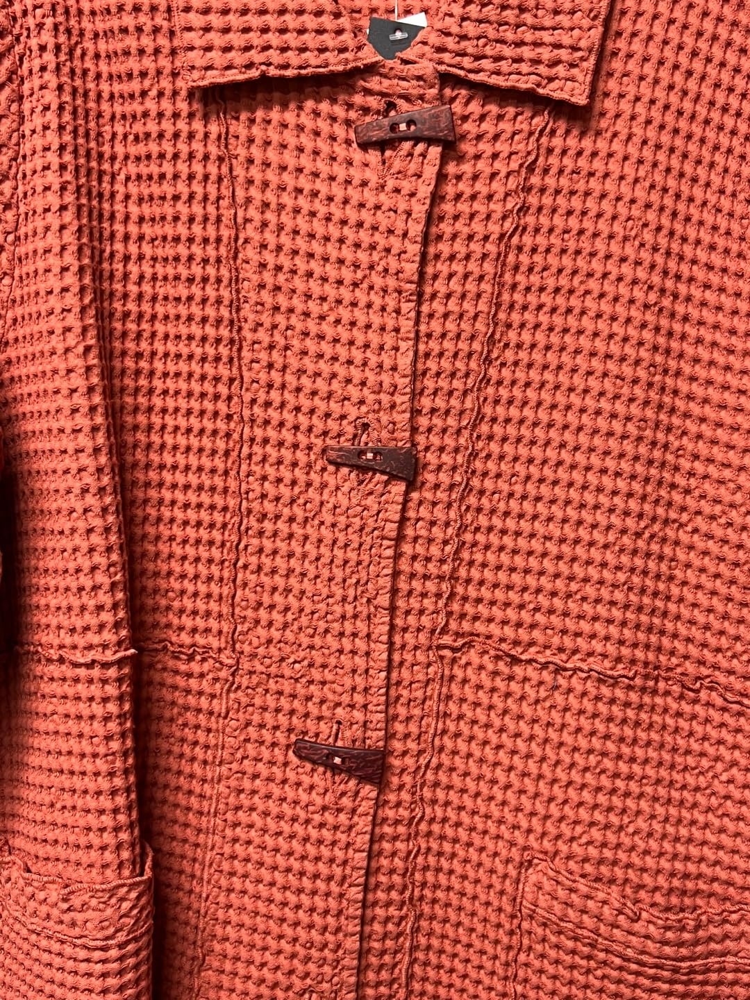Women's Cotton Waffle Knit Jacket - Lightweight All-Season Cardigan for Casual Wear, Layering & Outdoor Activities