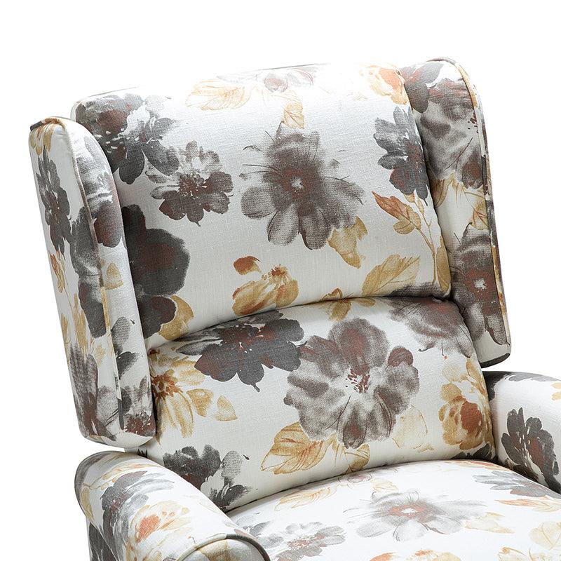 Erdeni Upholstered Manual Wingback Recliner Chair - Comfortable Living Room Armchair with Smooth Reclining Mechanism - Perfect for Home Theater, Reading Nook & Relaxation