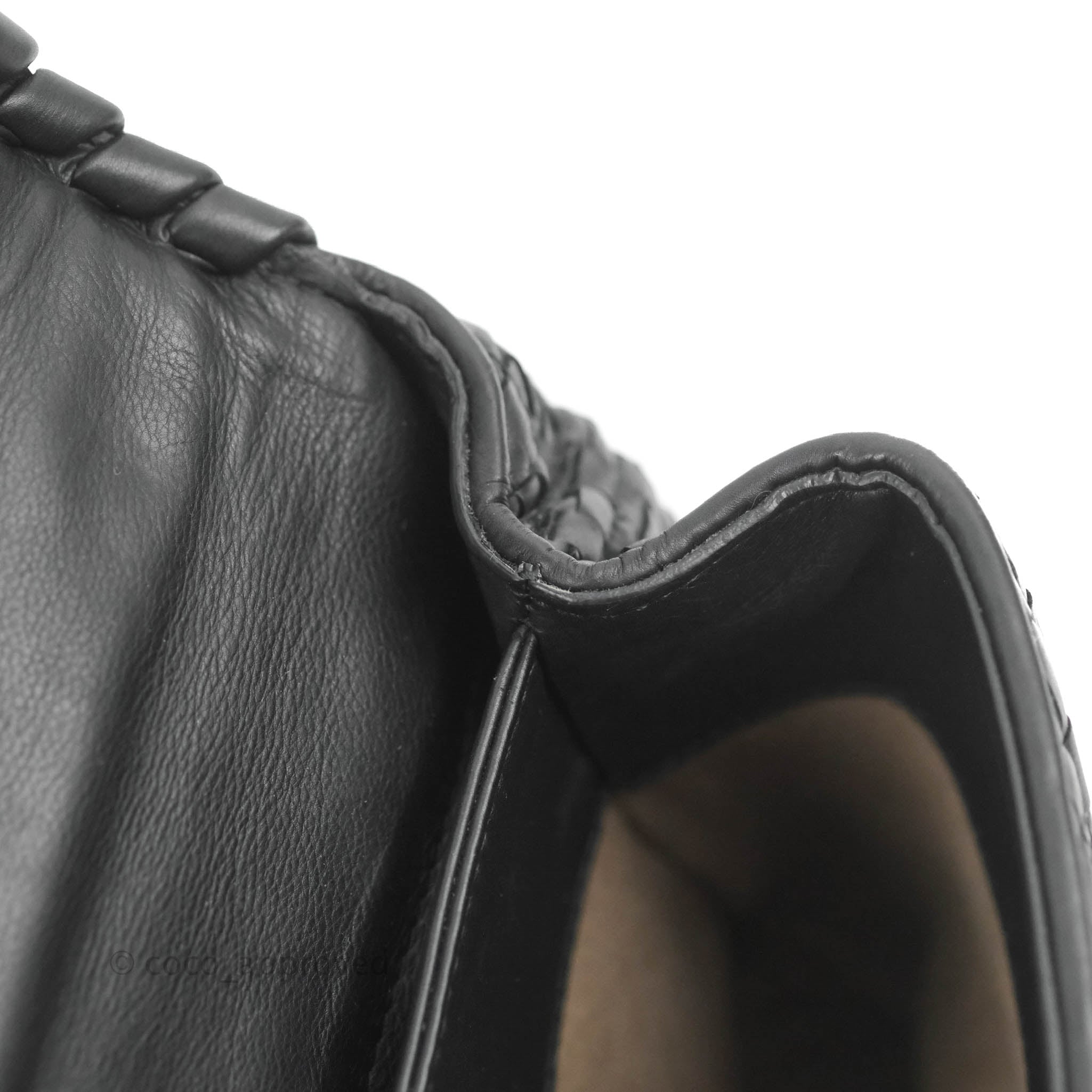 Bottega Veneta Small Nappa Intrecciato Olimpia Shoulder Bag - Luxury Black Leather Crossbody Purse for Women | Perfect for Work, Travel & Evening Events