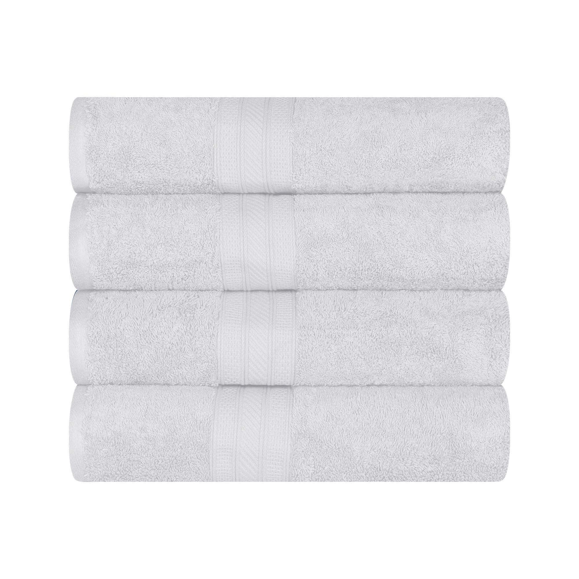 Premium Atlas Cotton 4-Piece Bath Towel Set - Ultra Absorbent, Heavyweight & Soft - Perfect for Spa, Bathroom & Luxury Home Use