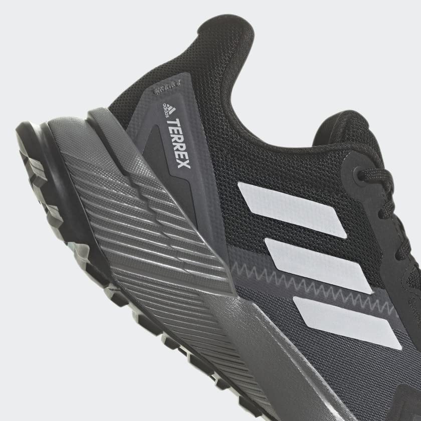 Adidas Women's Terrex Soulstride Trail Running Shoes - Black/Crystal White/Mint Tone - Size 11 | Lightweight Hiking & Outdoor Adventure Footwear for Women