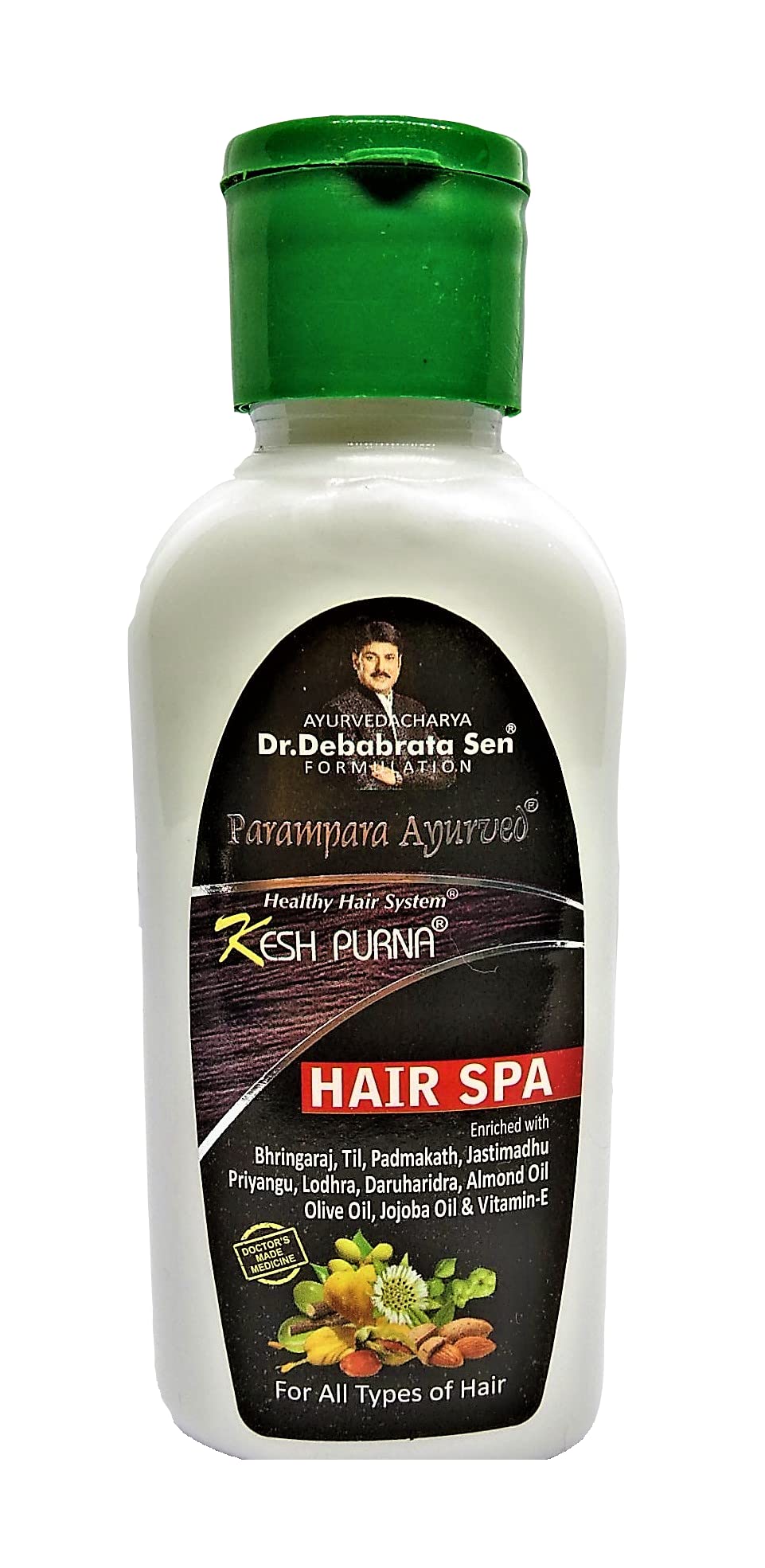 Parampara Ayurveda Combo Pack - Anti-Dandruff Shampoo, Kesh Purna Hair Spa, Milk Face & Body Wash | Natural Hair & Skin Care for Nourishment, Damage Repair & Deep Conditioning | 100ml Each (Pack of 3, 300ml Total) | Perfect for Daily Hair & Skin Routine, Spa Days & Ayurvedic Self-Care
