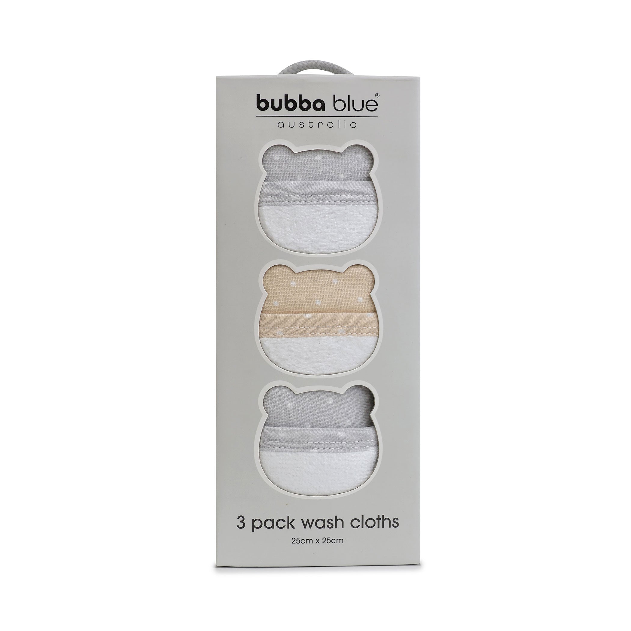 3-Pack Grey/Taupe Confetti Face Washers - Soft Exfoliating Facial Cleansing Cloths for Daily Skincare Routine & Makeup Removal