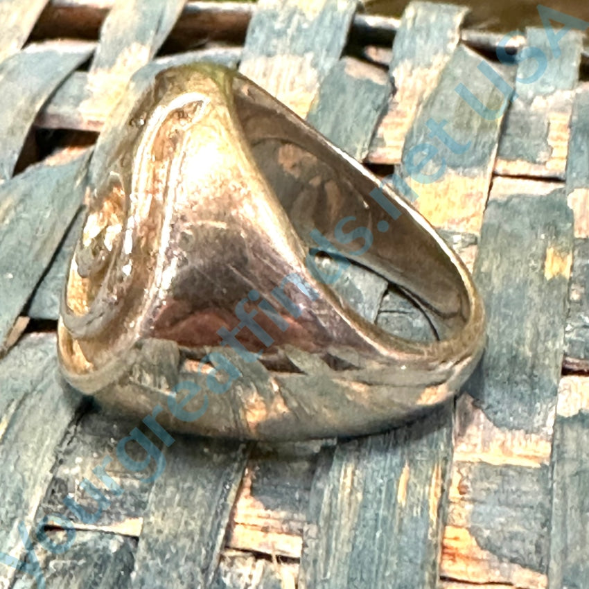 Vintage Heavy Solid Sterling Silver Maze Ring by Robert Lee Morris - Size 7.5 - Handcrafted Jewelry for Women, Unique Statement Piece for Everyday Wear or Special Occasions