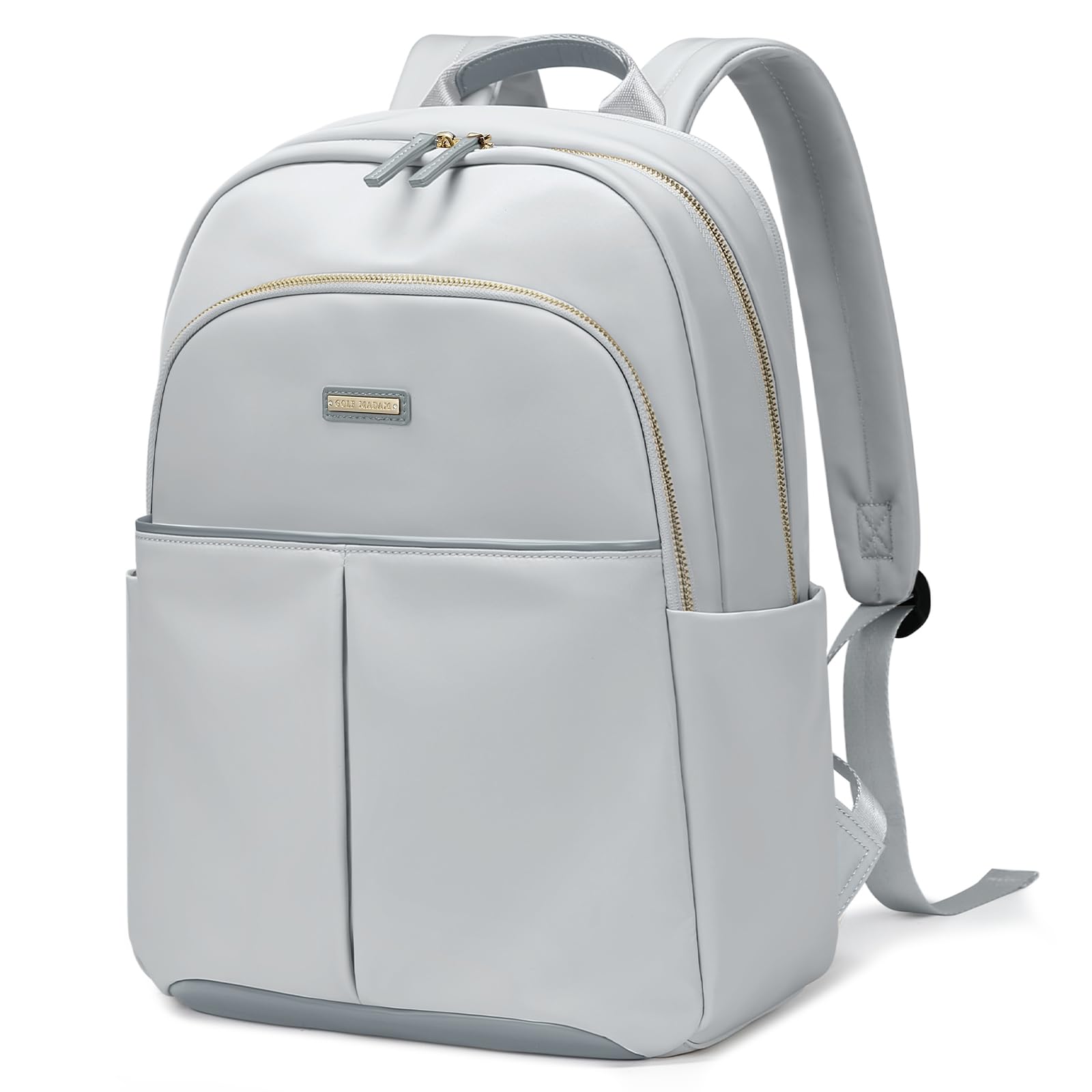Premium Women's Elegant Laptop Backpack for 14 Inch Notebook - Light Grey School & Travel Backpack for College Students & Professionals | Perfect for Work, Commuting & Business Trips