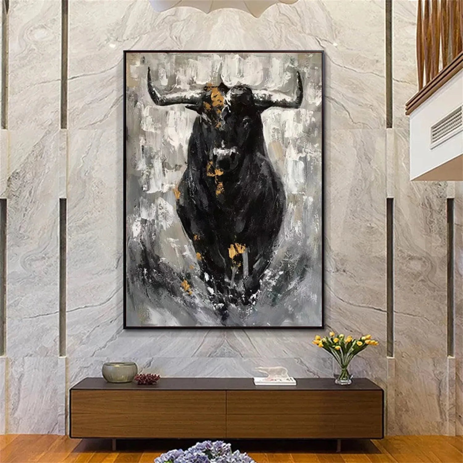 Animal Art Painting #AP058 - Handmade Wildlife Canvas Art for Home & Office Decor | Perfect for Living Room, Bedroom, or Gift