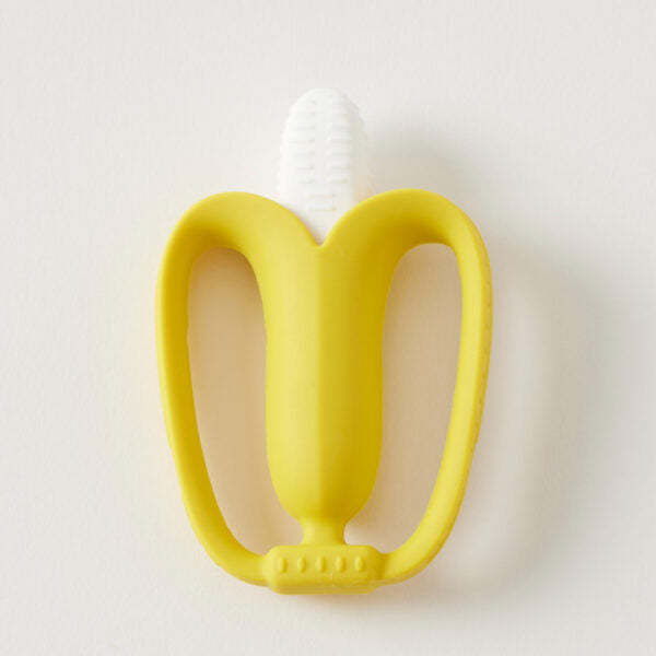 Organic Silicone Banana Teether for Babies - Safe & Soft Teething Toy for Infants - Perfect for Soothing Sore Gums at Home or On-the-Go