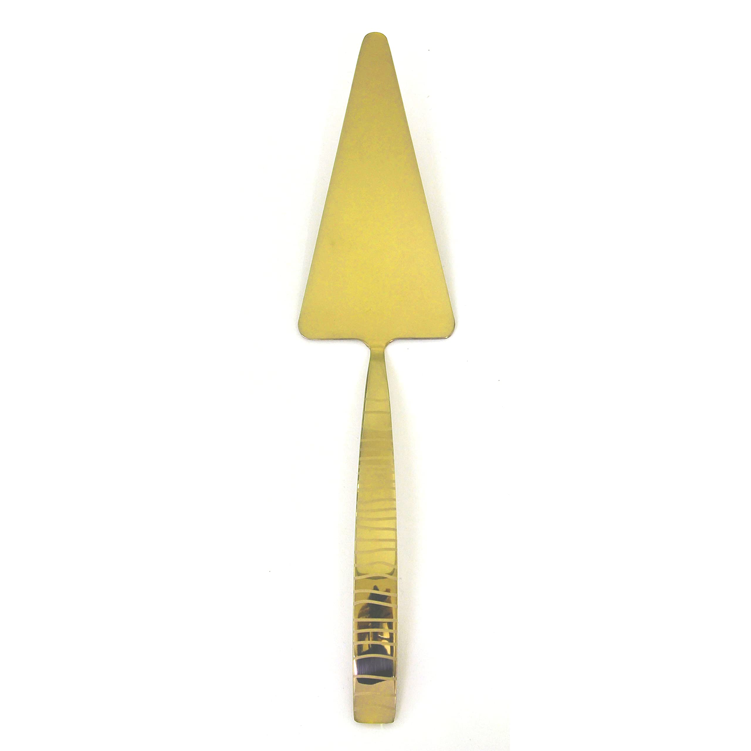 12-Piece Tiger Ice Gold Cake Server Set - Elegant Dessert Serving Utensils for Weddings, Parties & Special Occasions