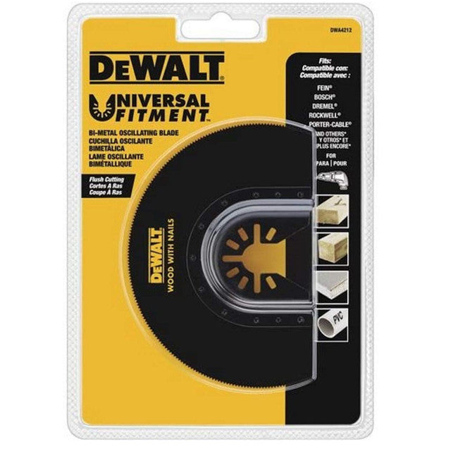 DEWALT DWA4212 Oscillating Flush Cut Blade - Premium Multi-Tool Accessory for Precision Woodworking, Flooring & DIY Projects