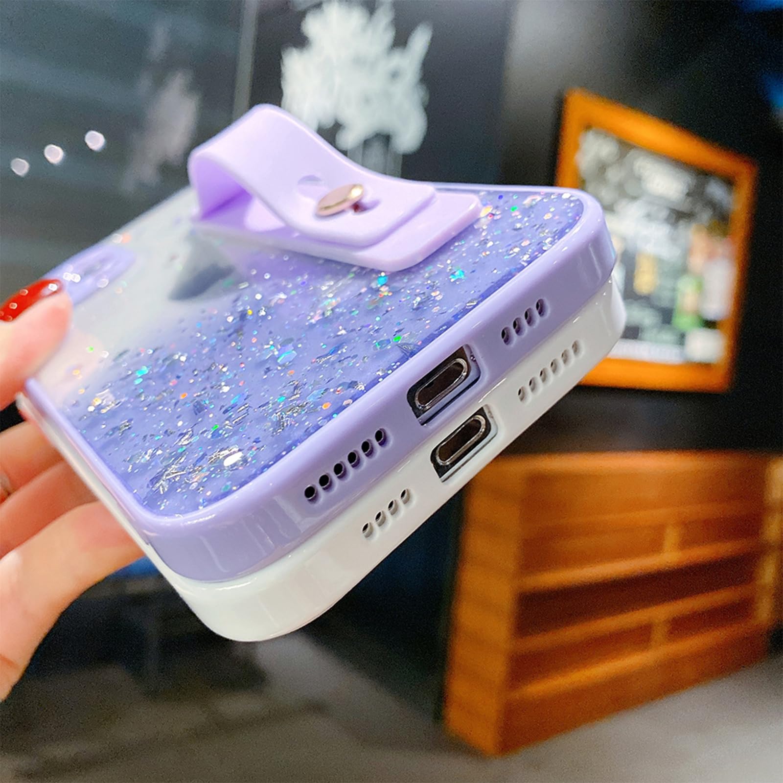 Sparkly Lavender Purple Glitter Phone Case for iPhone 12 Pro Max 6.7