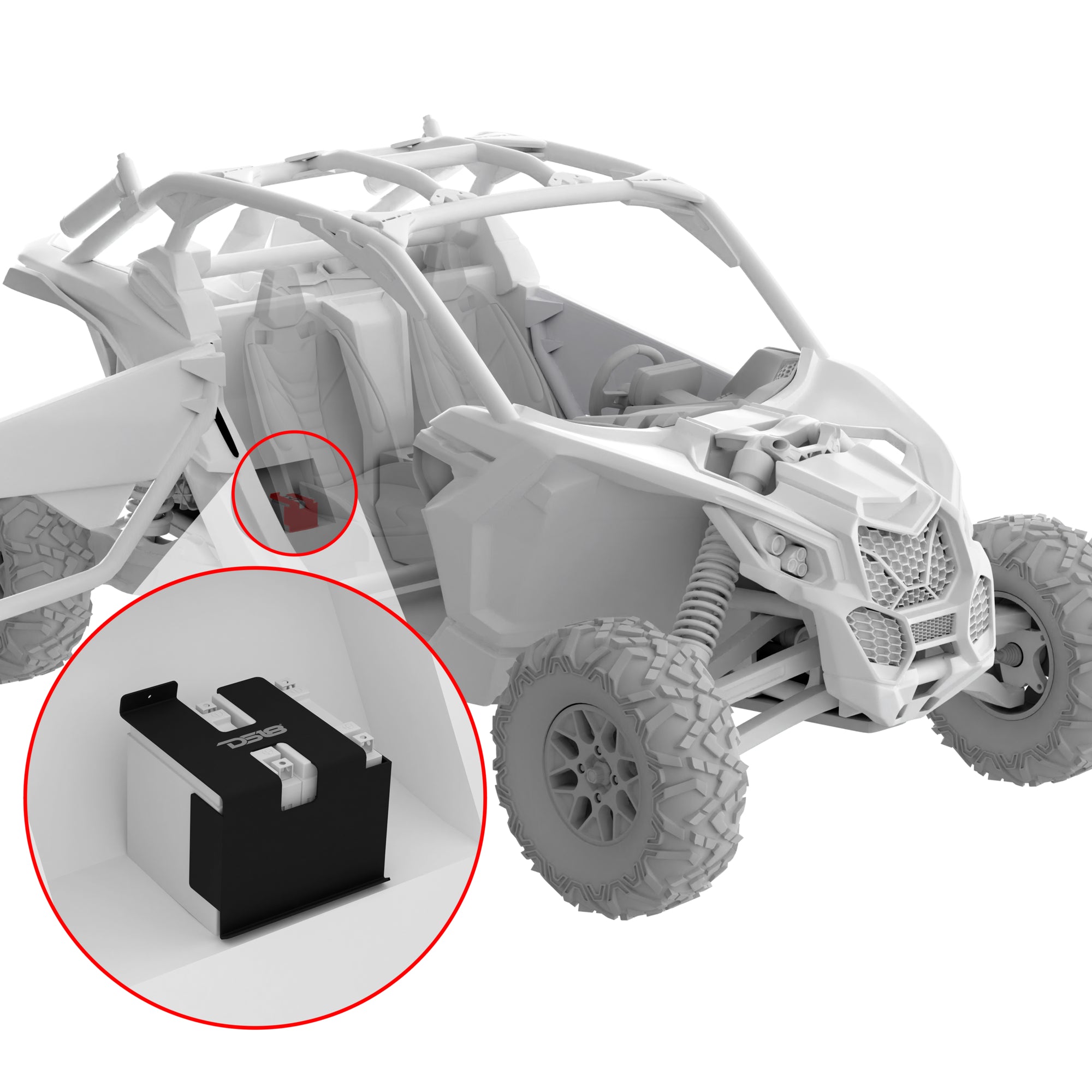 Can Am Maverick X3 Second Battery Upgrade Kit - Extra Battery Reserve Power for Extended Audio & Accessories - Perfect for Off-Road Adventures & Long Rides