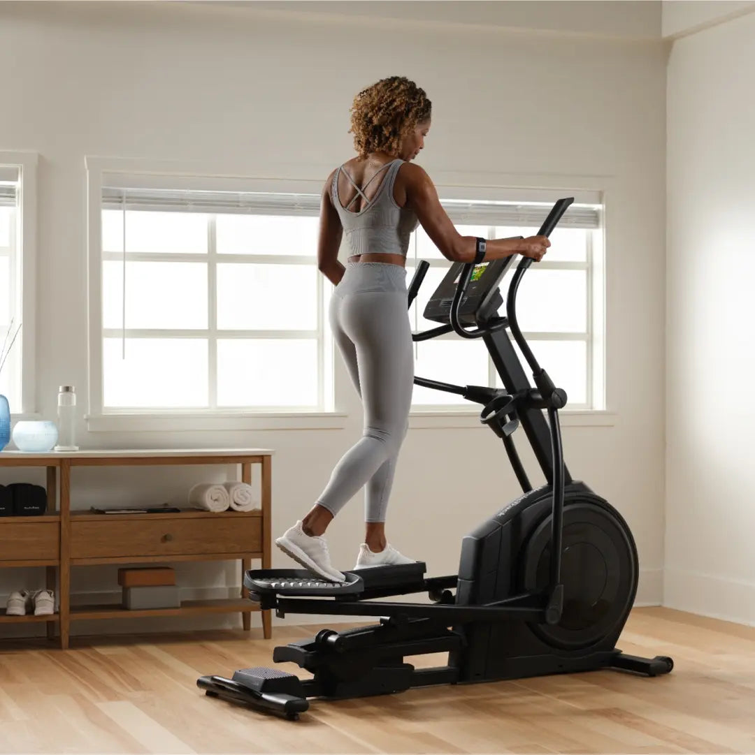 NordicTrack AirGlide 7i Elliptical Machine - Low Impact Cardio Trainer for Home Gym - Perfect for Weight Loss & Full Body Workout - Ideal for Small Spaces & Apartment Fitness