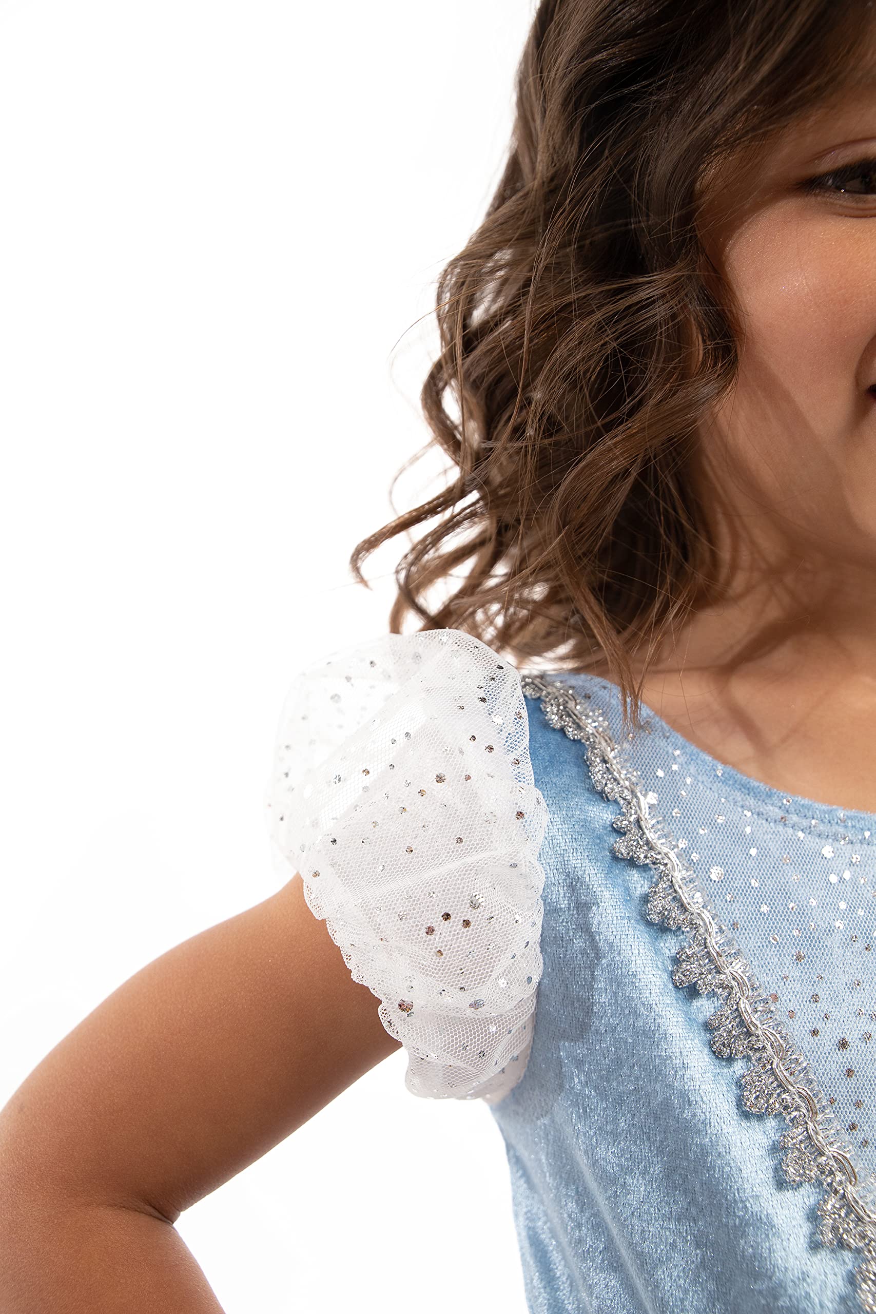 Little Adventures Cinderella Princess Dress for Girls - Machine Washable Kids Pretend Play Costume, Halloween & Birthday Party Outfit - Perfect for Dress-Up, Role Play, and Special Occasions