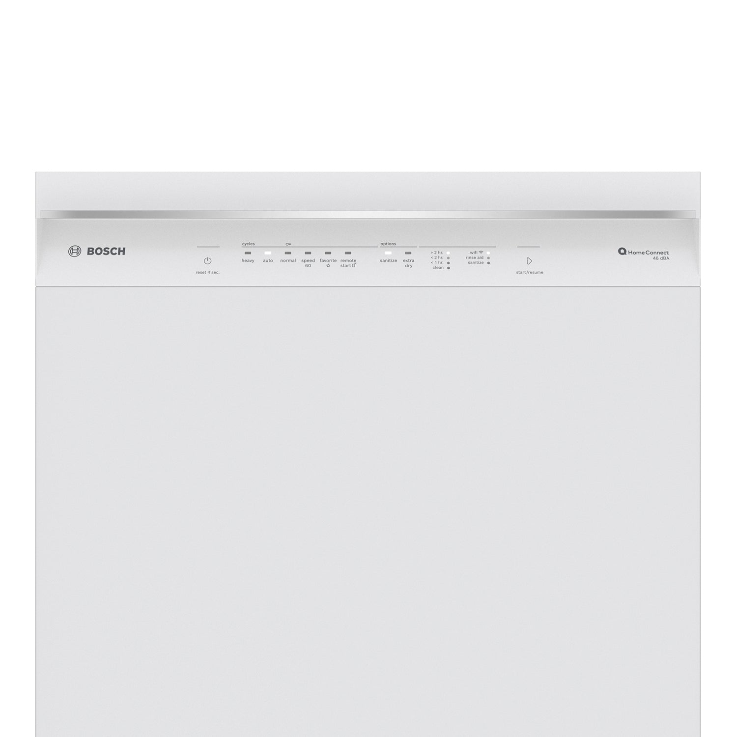 Bosch 24 Inch White Smart Dishwasher with Home Connect & Third Rack - SHE53C82N | Energy Efficient, Ultra Quiet Cleaning for Large Families & Entertaining