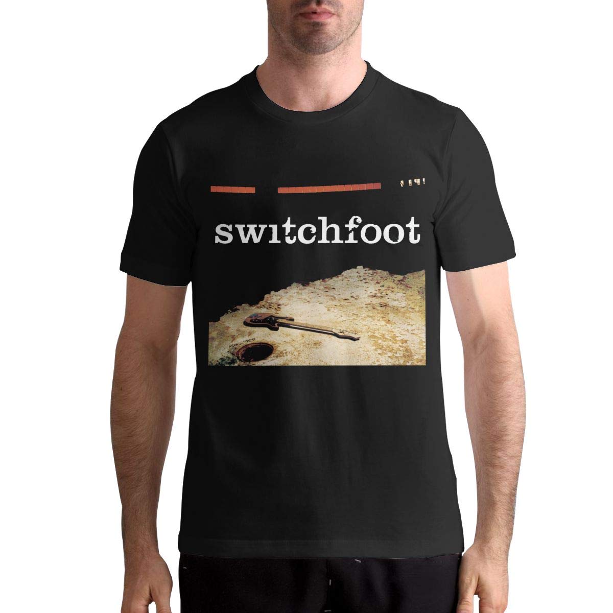 Men's Round Neck T-Shirt - DoohcwBDJ Switchfoot Graphic Tee in Black | Casual Wear, Street Style & Everyday Outfit