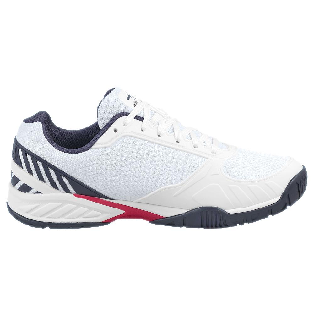 Fila Men's Volley Zone Pickleball Shoes - White/Navy - Lightweight & Breathable Court Sneakers for Pickleball, Tennis & Casual Wear