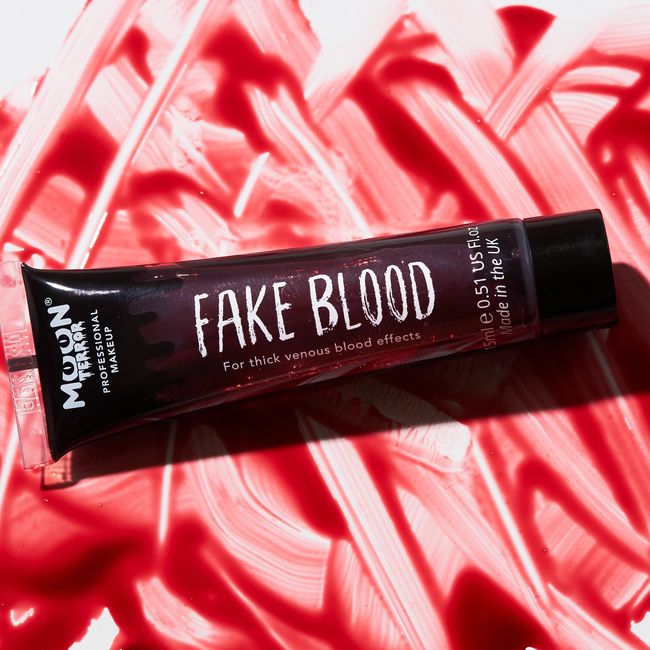 Pro FX Fake Blood - 0.50fl oz x6 Pack - Professional SFX Makeup for Halloween, Vampire, Zombie Costumes & Theater Special Effects - Realistic Blood for Scary Makeup, Cosplay & Horror Films
