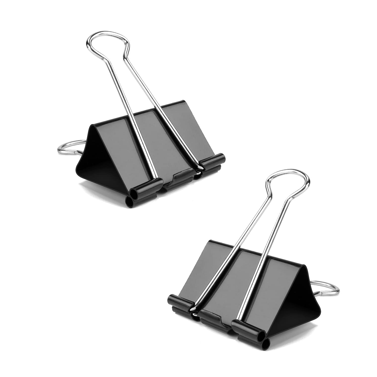 144 PCS Small Black Binder Clips 0.75 Inch (19mm) Width 0.31 Inch Capacity - Perfect for Organizing Office Documents, School Papers, and Business Files - Heavy Duty Clips for Teachers, Students, and Professionals