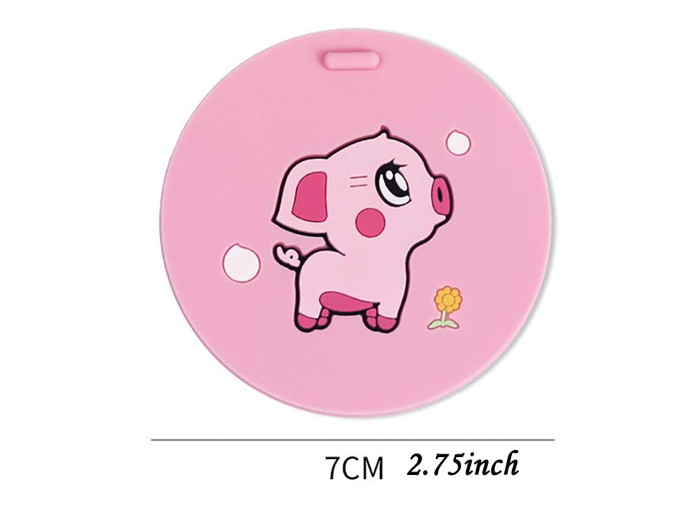 6 Pack Cute Silicone Car Coasters for Cup Holders - Non-Slip Drink Coasters for Women, Fits Most Car Models - Perfect for Coffee, Soda & Water Bottles in Your Vehicle