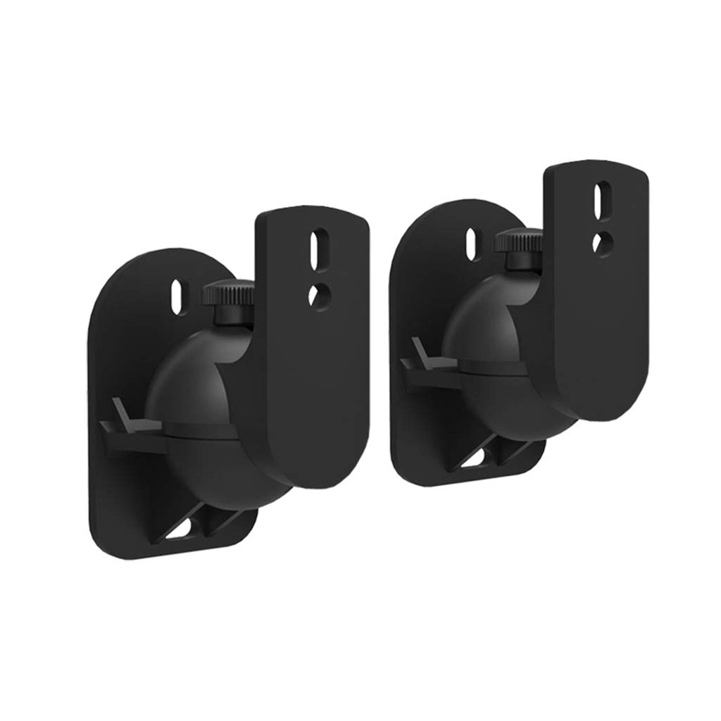 Universal Satellite Speaker Wall Mount Bracket - Adjustable Swivel & Tilt Ceiling Stand Clamp for Home Theater, Studio, and Outdoor Speakers - Heavy Duty 360° Rotation for Optimal Sound Positioning