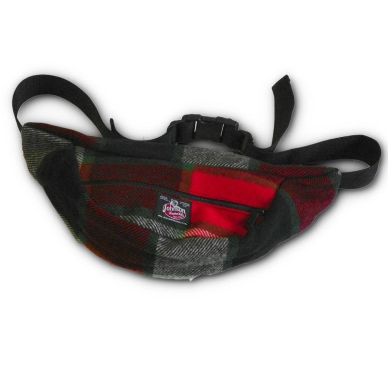 Stylish Oversized Wool Fanny Pack for Men & Women - Trendy Waist Bag with Adjustable Belt - Perfect for Travel, Hiking, and Everyday Use