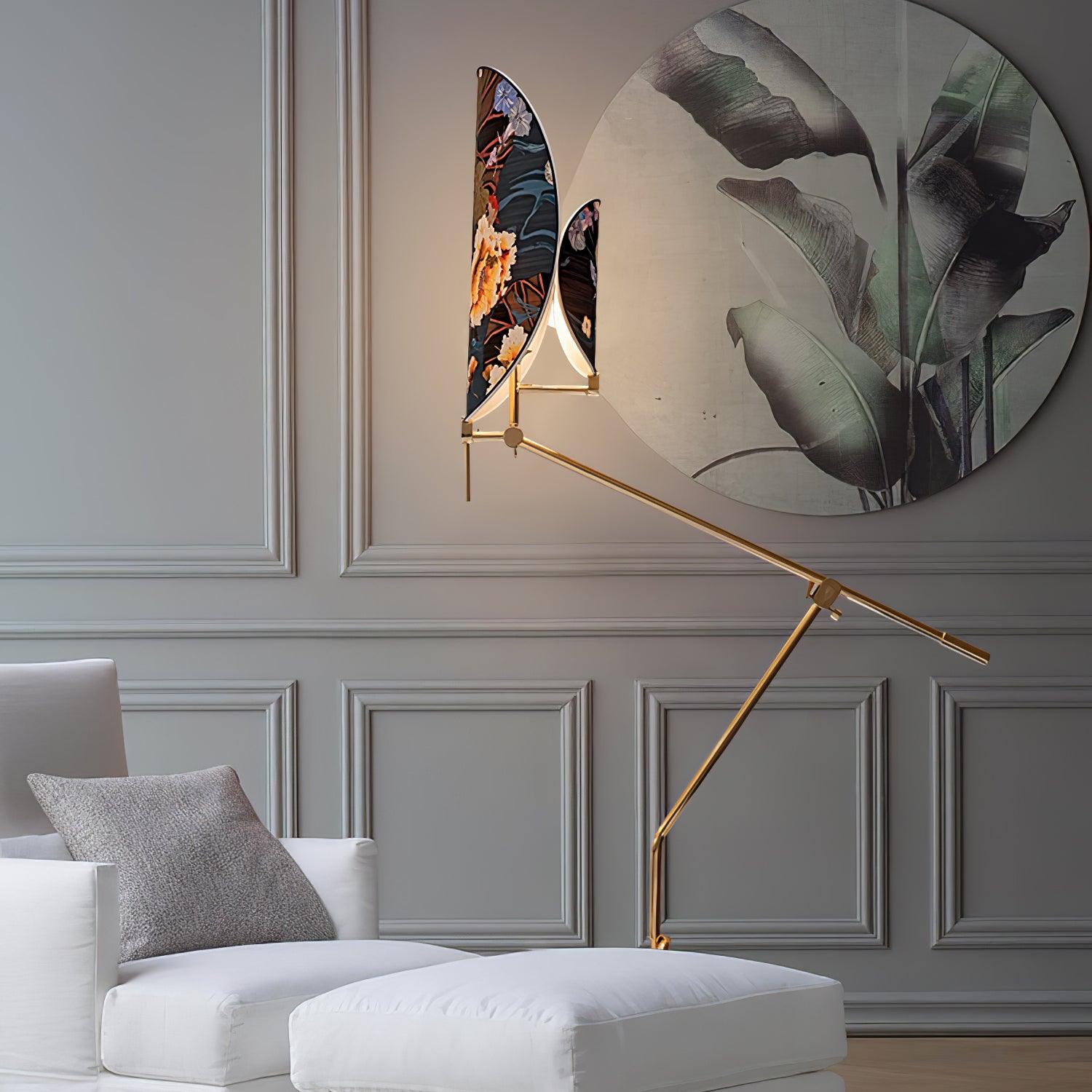 Floral Nocturne Floor Lamp - Elegant Home Decor Lighting for Living Room, Bedroom & Office - Perfect for Reading, Relaxing & Creating Ambient Atmosphere