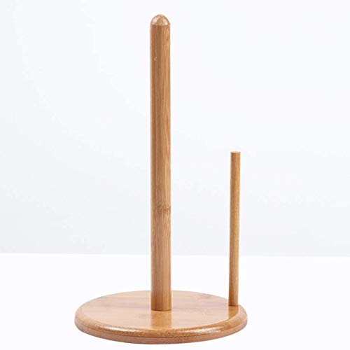 Eco-Friendly Bamboo Toilet Paper Holder - Hygienic Bathroom Tissue Roll Stand with Strong Suction Cups | Space-Saving Organizer for Toilet, Kitchen & RV (Perfect for Small Bathrooms & Vanity Areas)