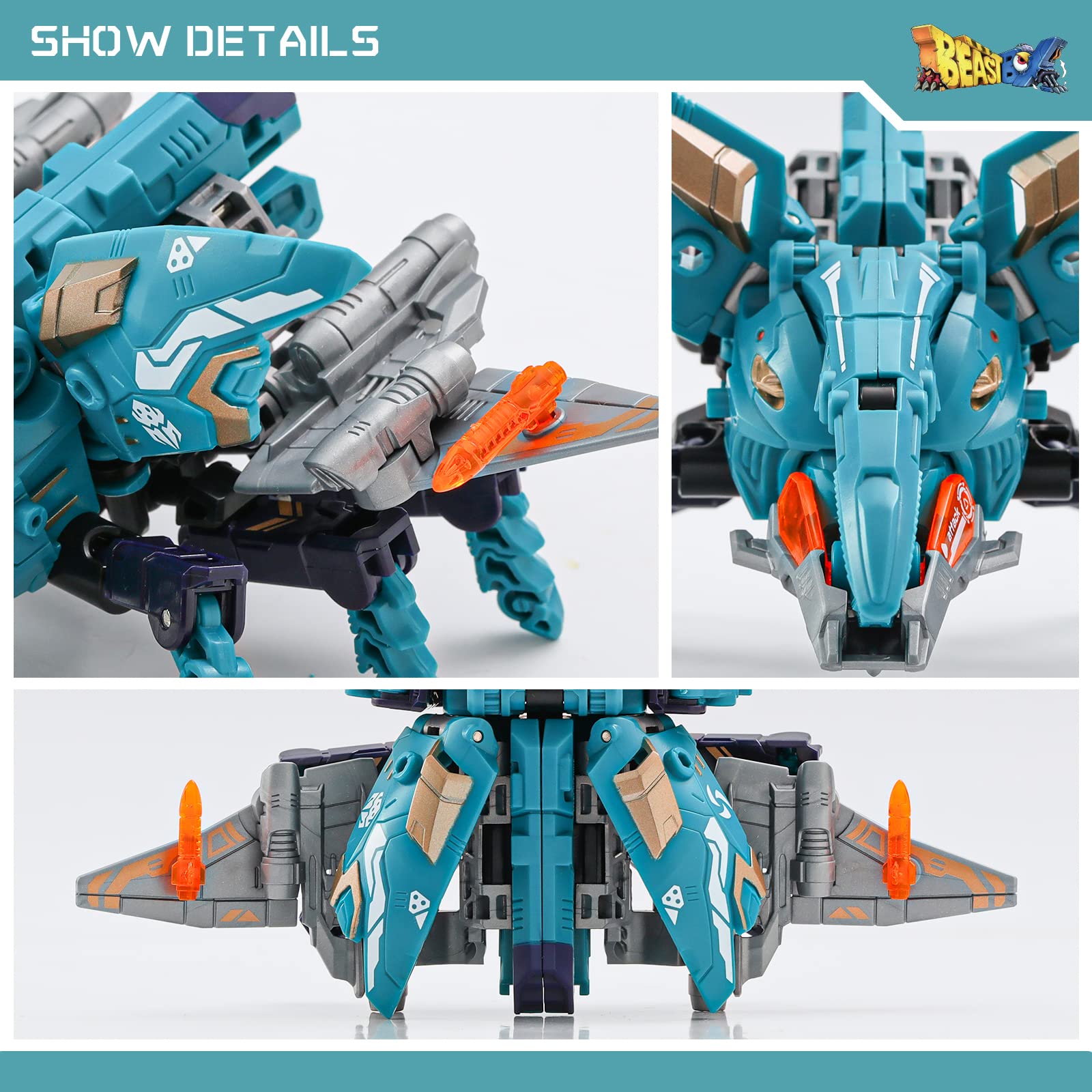 52TOYS BEASTBOX BB-40ZE Zephyr Transformable Robot Action Figure - Convertible Mecha & Cube Collectible Toy for Teens & Adults | Perfect Birthday Gift for Anime Fans & STEM Enthusiasts | Great for Display, Play & STEM Learning Activities