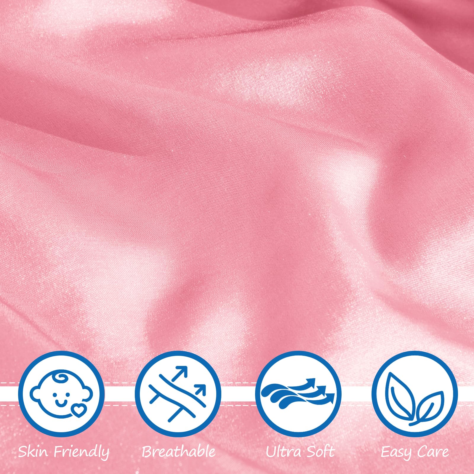 Soft Satin Toddler Pillow for Girls 13