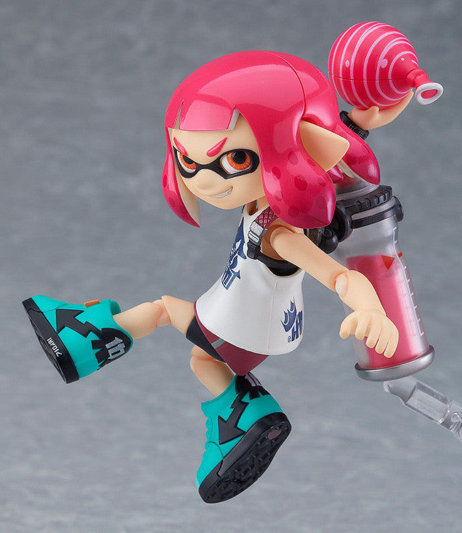 Figma #400 DX Splatoon Girl Inkling Action Figure - Collectible Anime Model for Gaming Fans & Decor