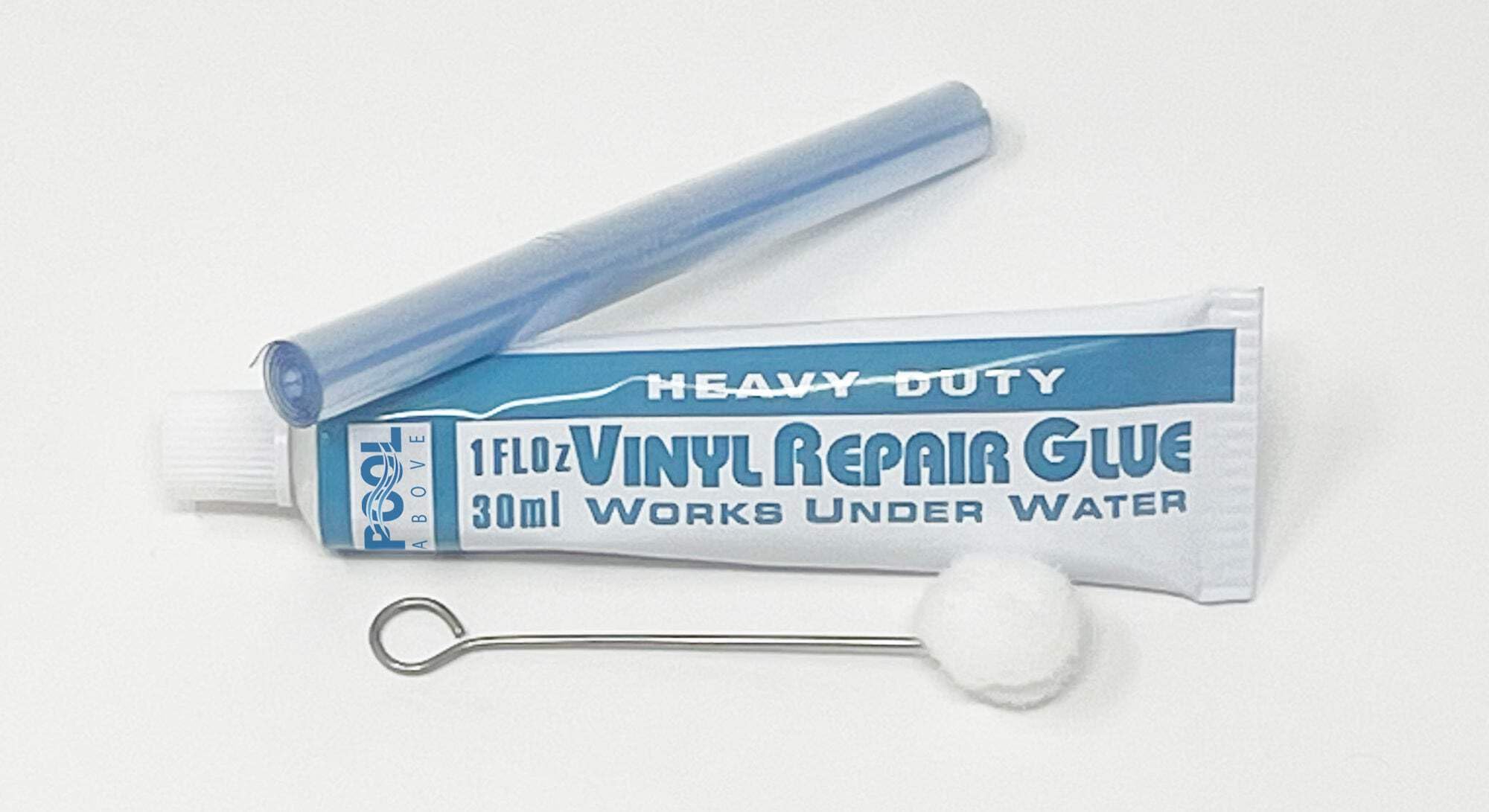 Heavy Duty Vinyl Repair Patch Kit with Adhesive Glue - Waterproof Repair for Inflatables, Boats, Kayaks, Air Mattresses | Perfect for Outdoor, Camping and Pool Use