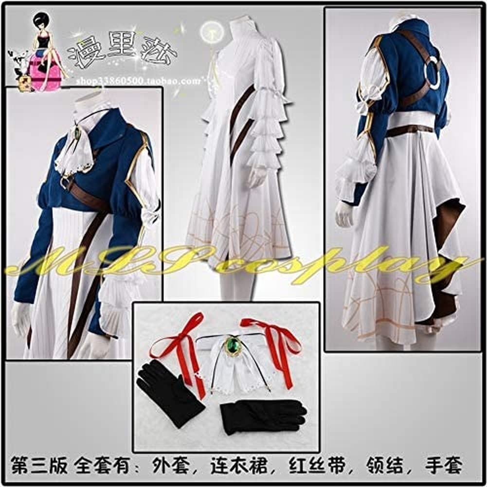 Violet Evergarden Anime Cosplay Costume - Full Outfit for Halloween, Conventions & Anime Events | Perfect for Cosplay Enthusiasts & Violet Evergarden Fans
