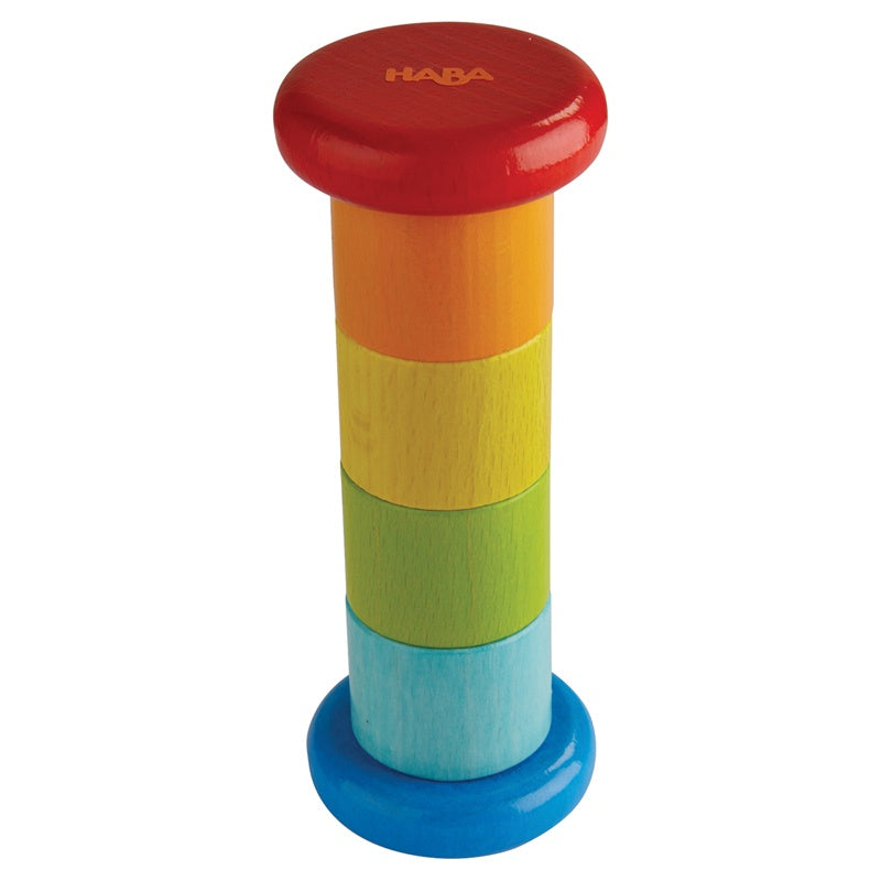 HABA Rainmaker Toy - Colorful Wooden Sensory Rain Stick for Kids - Perfect for Music, Relaxation & Early Childhood Development - Great for Playtime, Classroom & Sensory Therapy