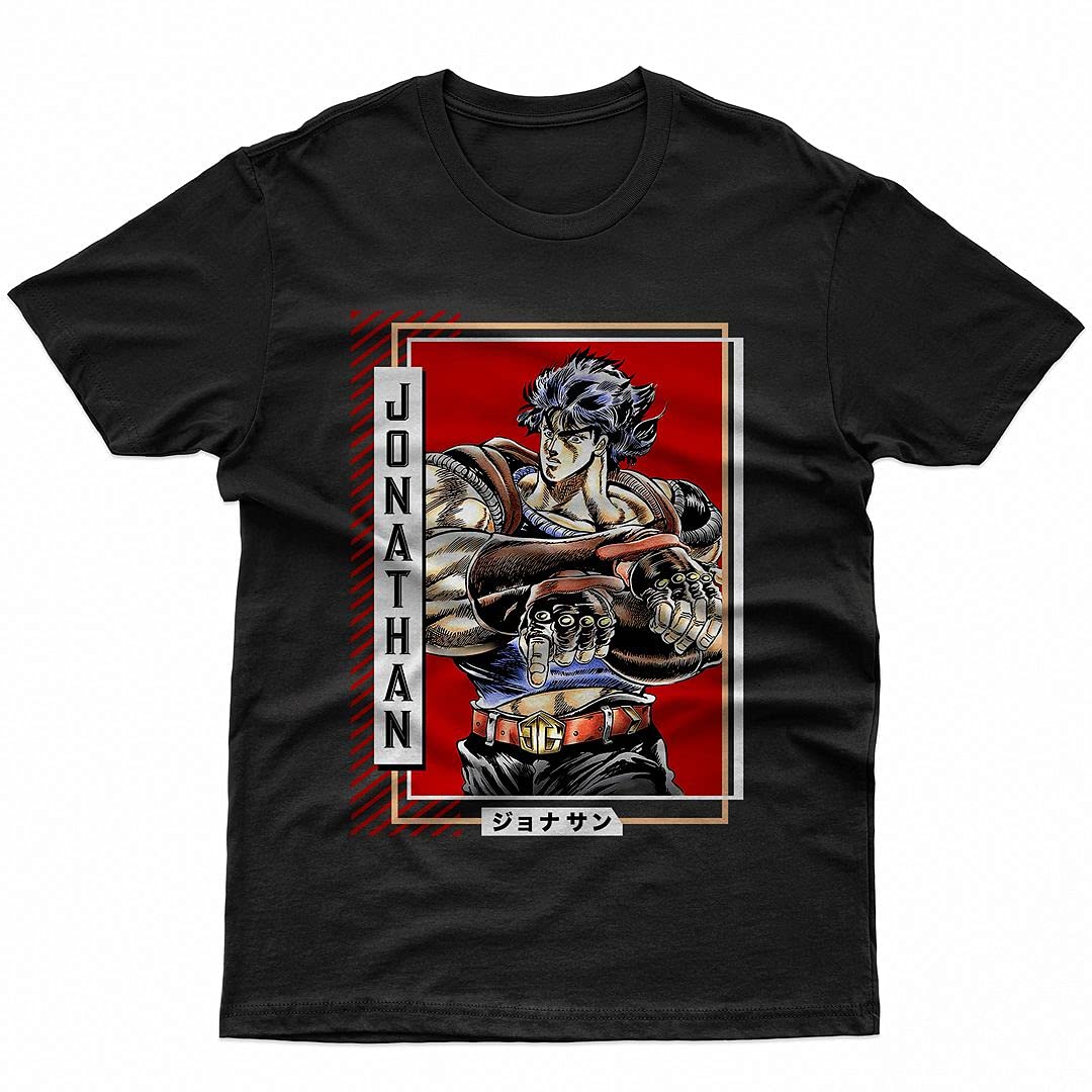 MISOTO68 Jonathan Joestar Anime Manga T-Shirt - Unisex Graphic Tee for Men, Women & Kids | Casual Wear, Cosplay & Anime Fan Gift