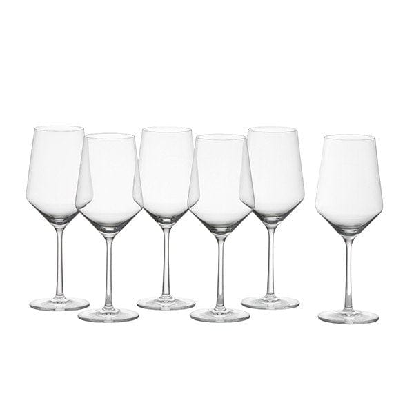 Premium Fortessa Schott Zwiesel Crystal Clear White & Red Wine Glasses Set - Elegant Stemware for Fine Dining, Wine Tasting & Home Entertaining