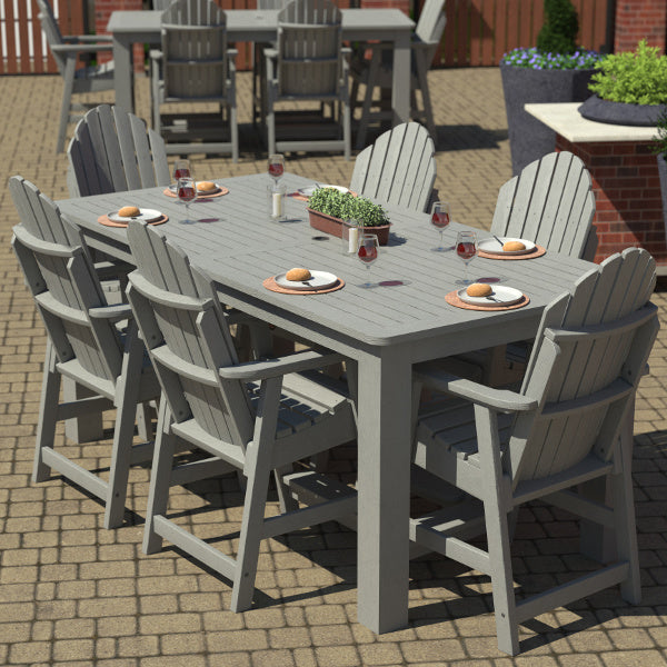 Muskoka 7-Piece Counter Bistro Dining Set - Patio Bar Height Table & Stools for Outdoor Entertaining & Small Space Dining