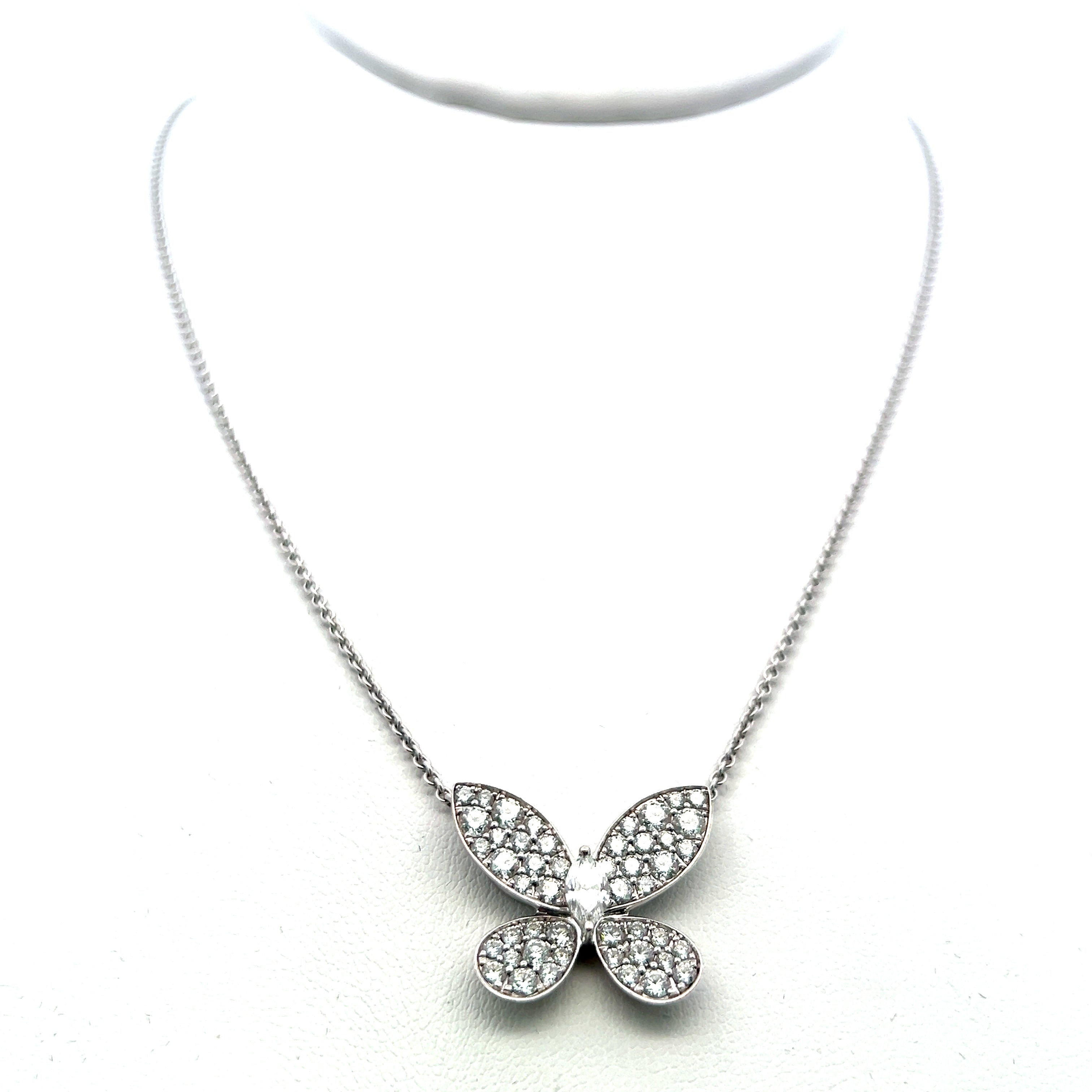 1.89 Carat Pear Shape F VS1 Diamond Pendant Necklace in 18K White Gold - Elegant Jewelry for Weddings, Anniversaries & Special Occasions