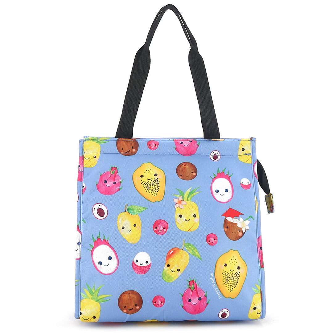 Insulated Lunch Tote Bag for Women & Men - Small Thermal Food Container for Work, School & Picnic - Perfect for Carrying Fruits, Sandwiches & Meals - Hawaii Lavender Design
