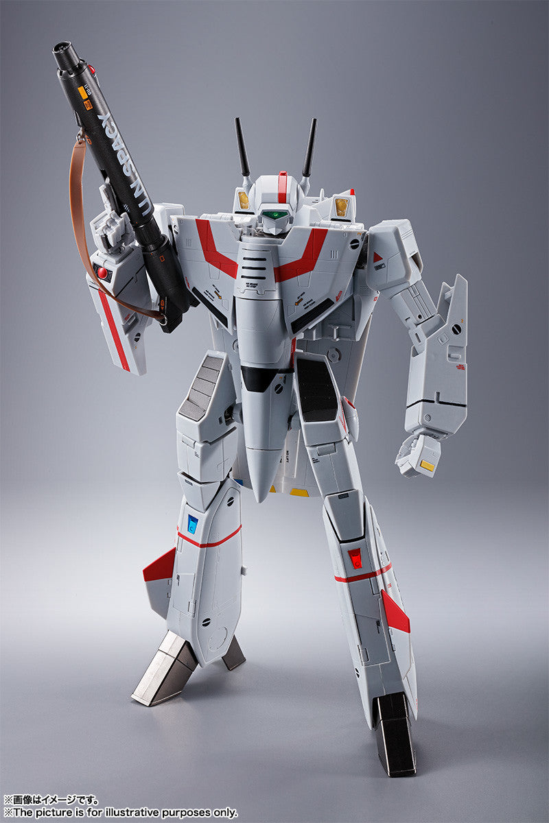 Bandai DX Chogokin Macross Robotech VF-1J Hikaru Ichijo 1/60 Scale Die-Cast Action Figure - Collectible Anime Robot Toy for Display & Play