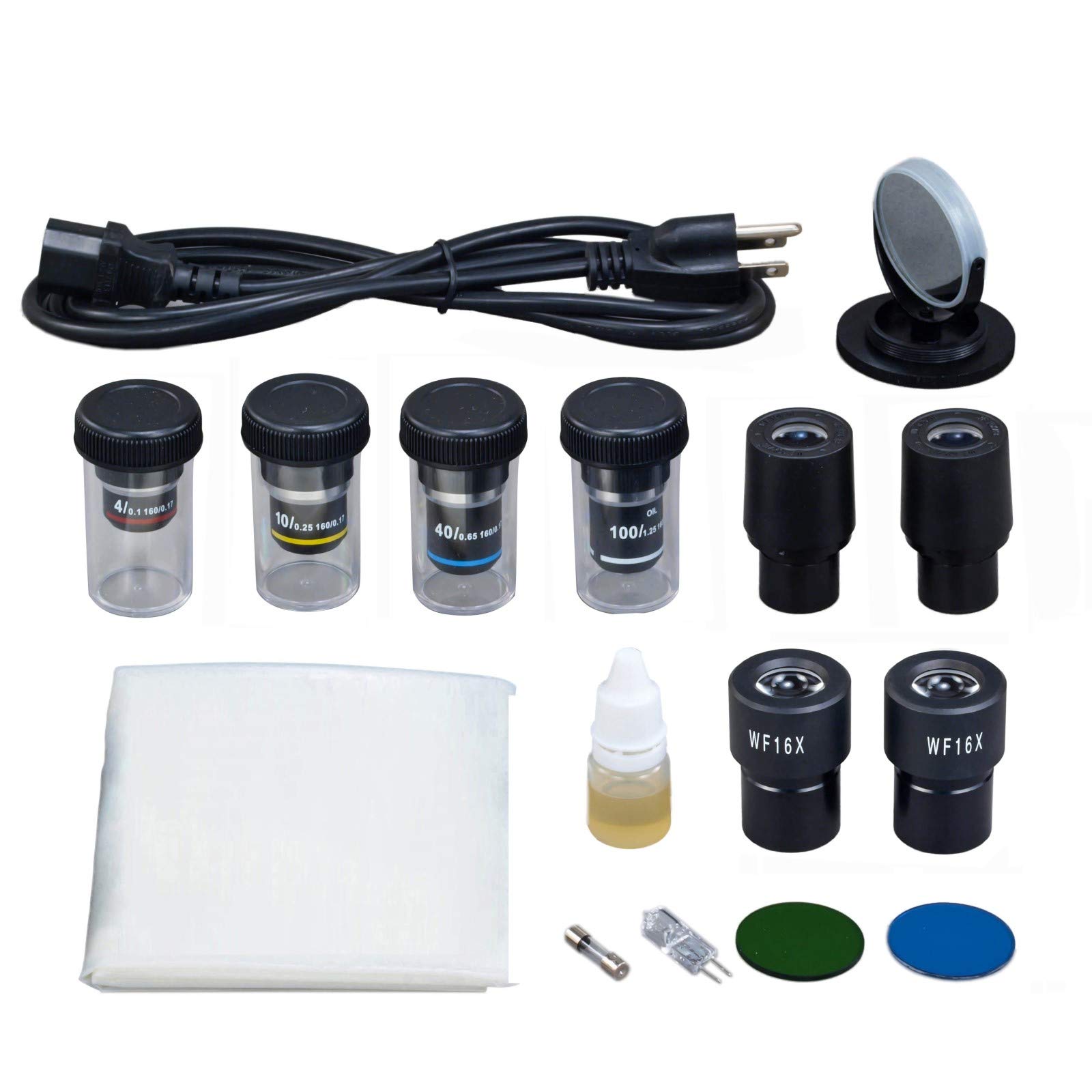 OMAX 40X-1600X Binocular Compound Microscope with 3.0MP USB Digital Camera for Biological Research, Lab Studies & Educational Use