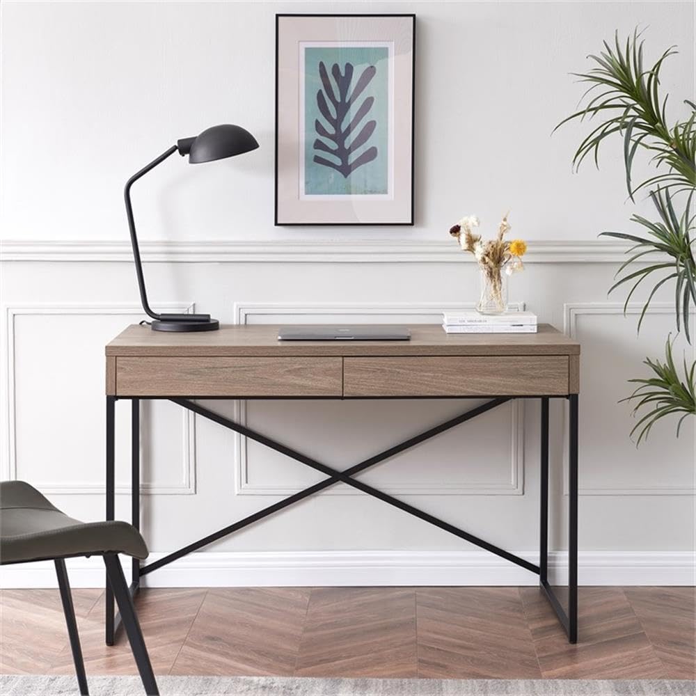 Antiqued Gray Oak Mason Rectangular 47.75