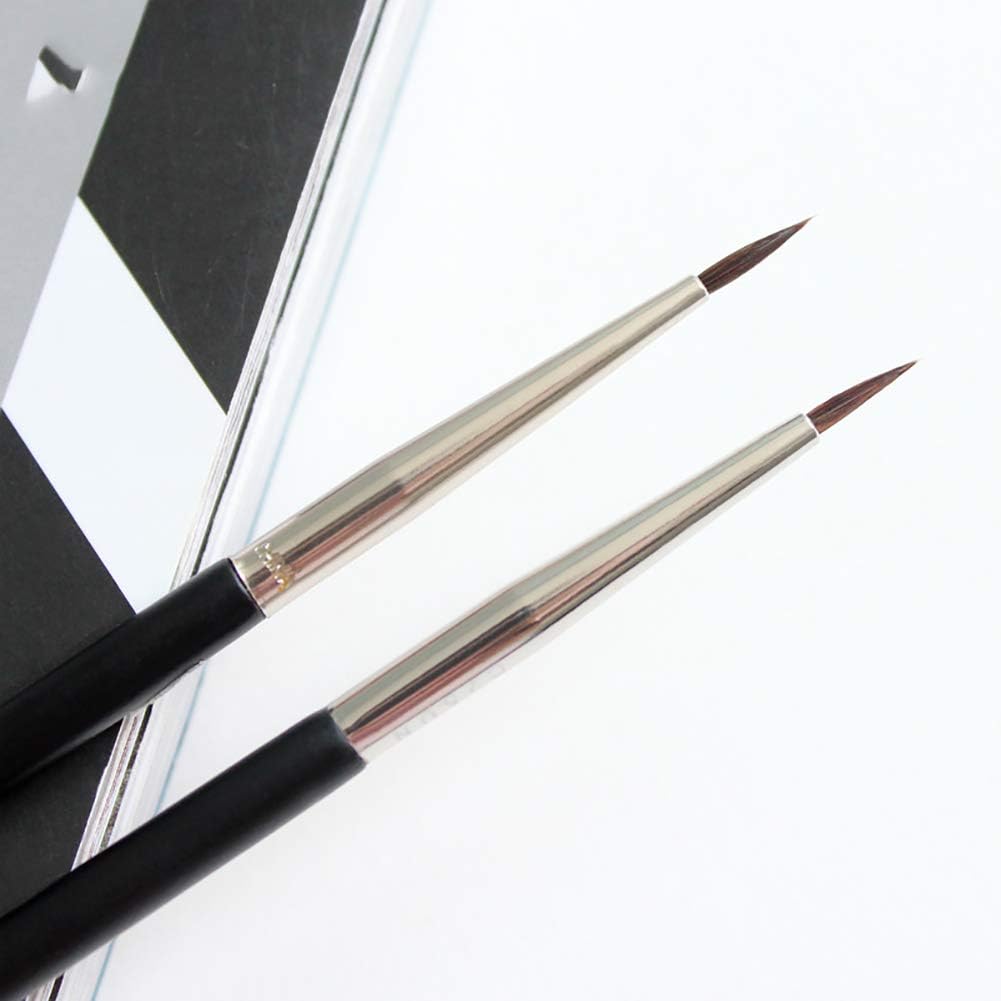 3 Pcs Professional Eyeliner Brush Set - Ultra Fine Tip Eye Makeup Applicator for Liquid & Gel Liners - Perfect for Winged Eyeliner, Smokey Eyes & Precise Makeup Application (Makeup Brushes & Tools)