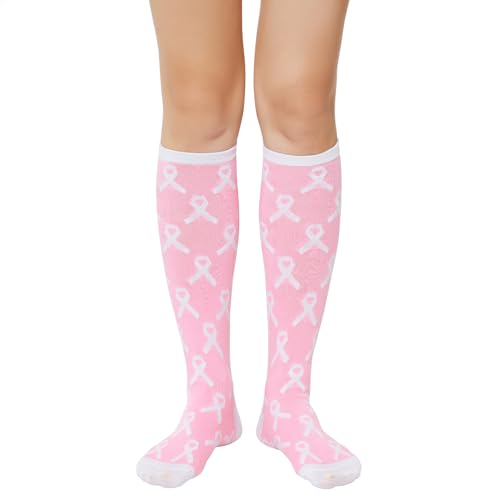 Pink White Ribbon