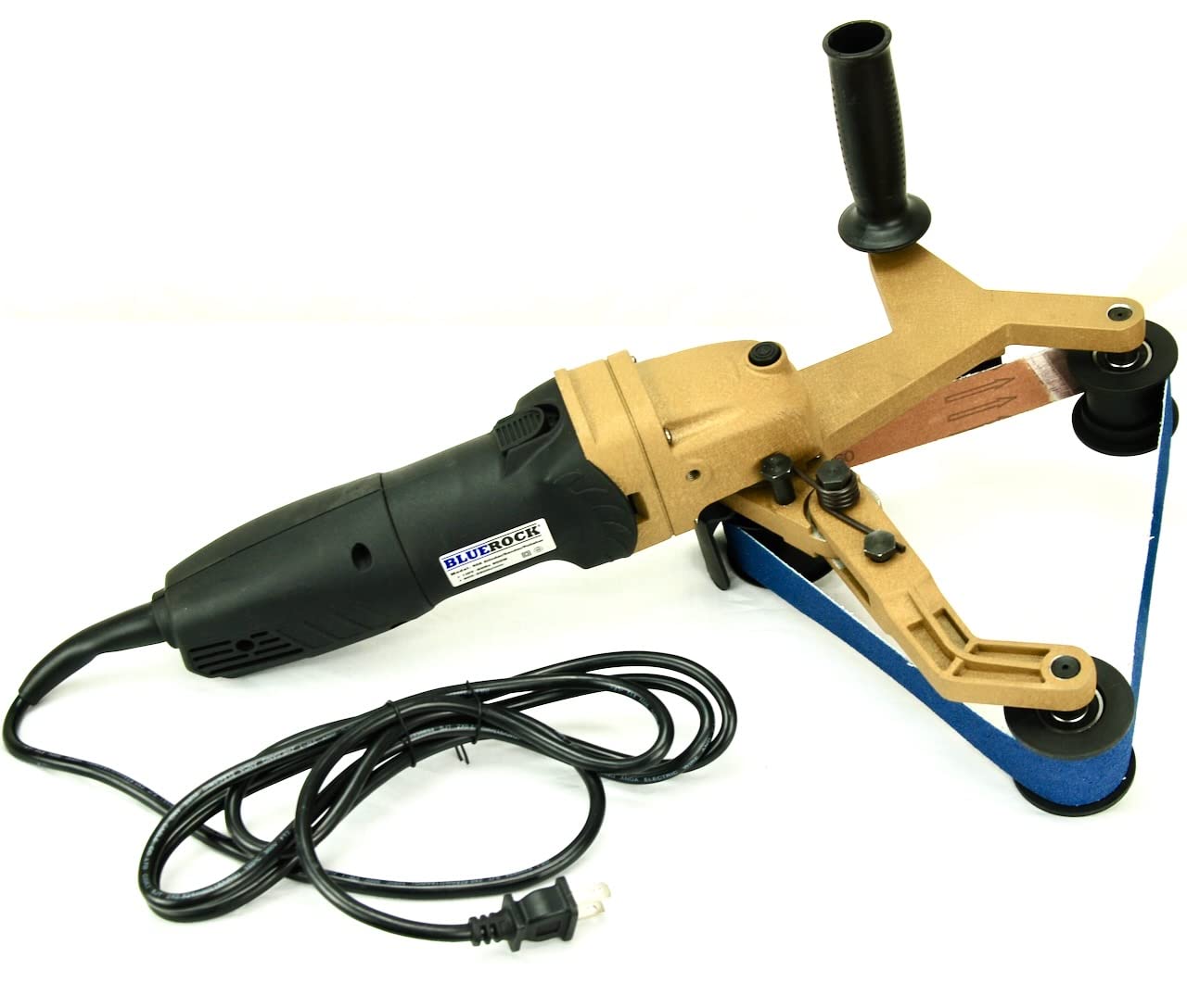 BLUEROCK Tools 40A & 100 Belts Pipe Polisher Grinder Sander - Compatible with Metabo - Perfect for Metal Polishing, Wood Sanding, and DIY Home Improvement Projects