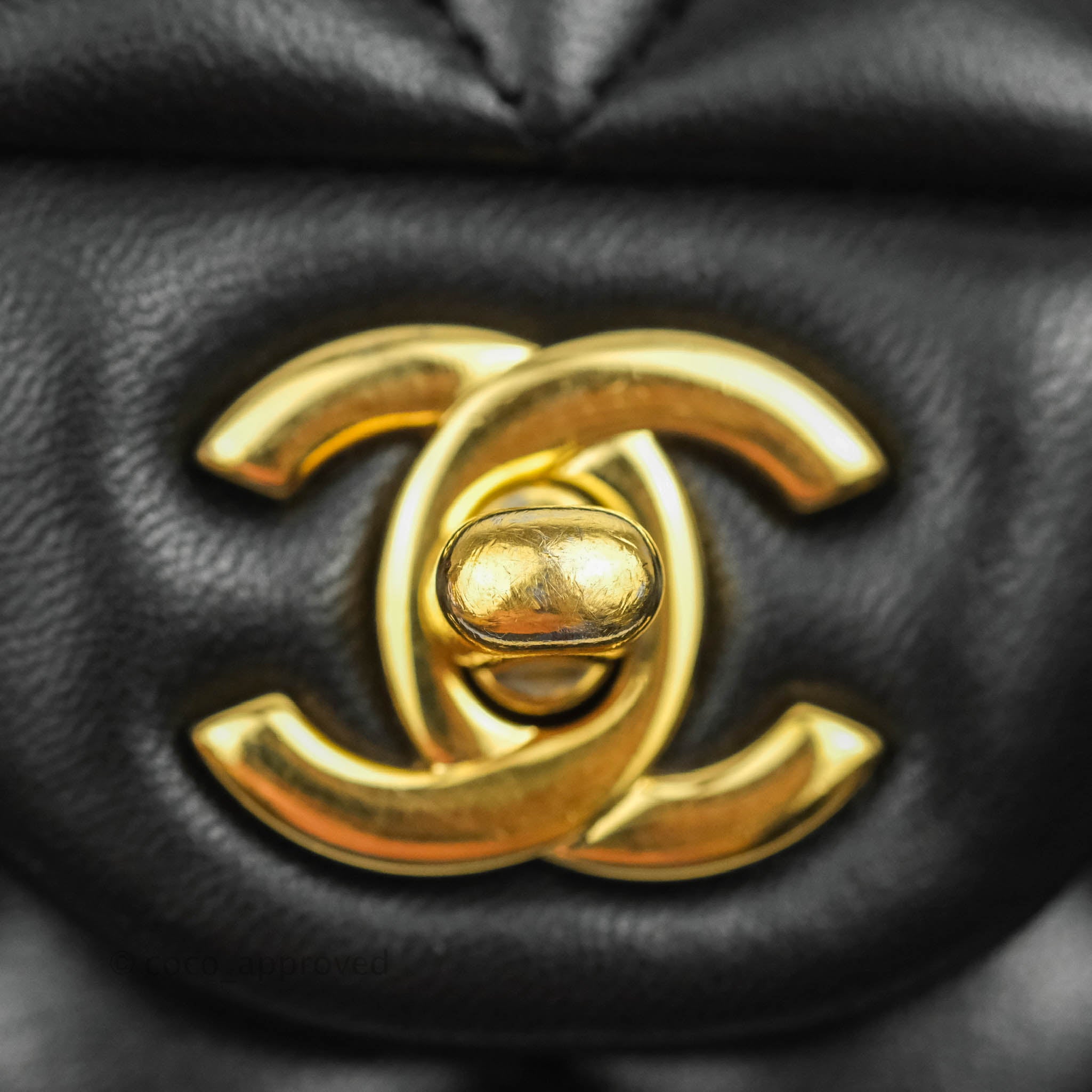 Chanel Classic Medium Double Flap Bag - Black Lambskin Leather with Gold Hardware | Luxury Handbag for Women, Perfect for Work, Evening & Special Occasions