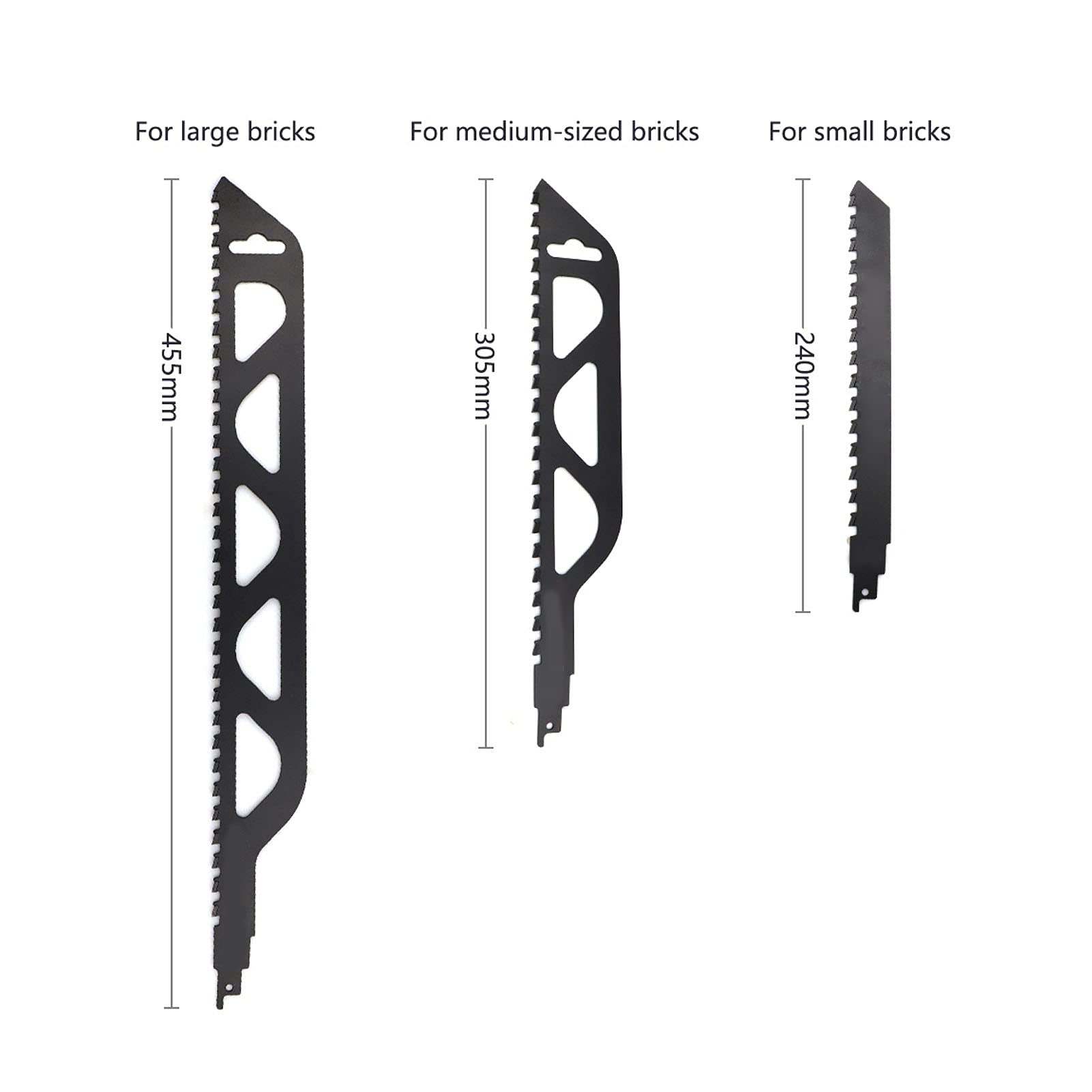 High-Quality Alloy Steel Reciprocating Saw Blades - 3PCS Replacement Blades for Metal Cutting | Compatible with Electric Saws | Perfect for DIY Projects, Home Renovations & Construction Work