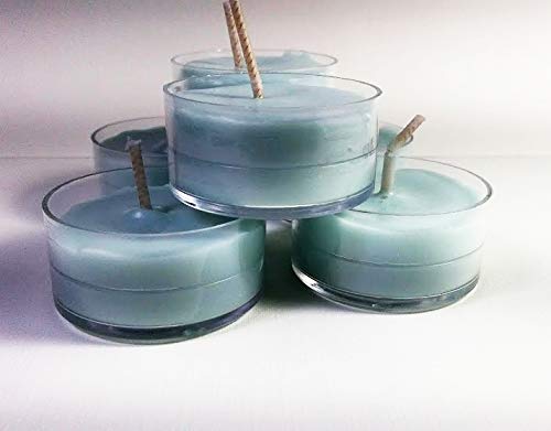 9 Pack Mistletoe Scented Tealights - Eco-Friendly Coconut Wax Blend in Durable Polycarbonate Cups - Perfect for Christmas Decor, Holiday Parties & Romantic Ambiance